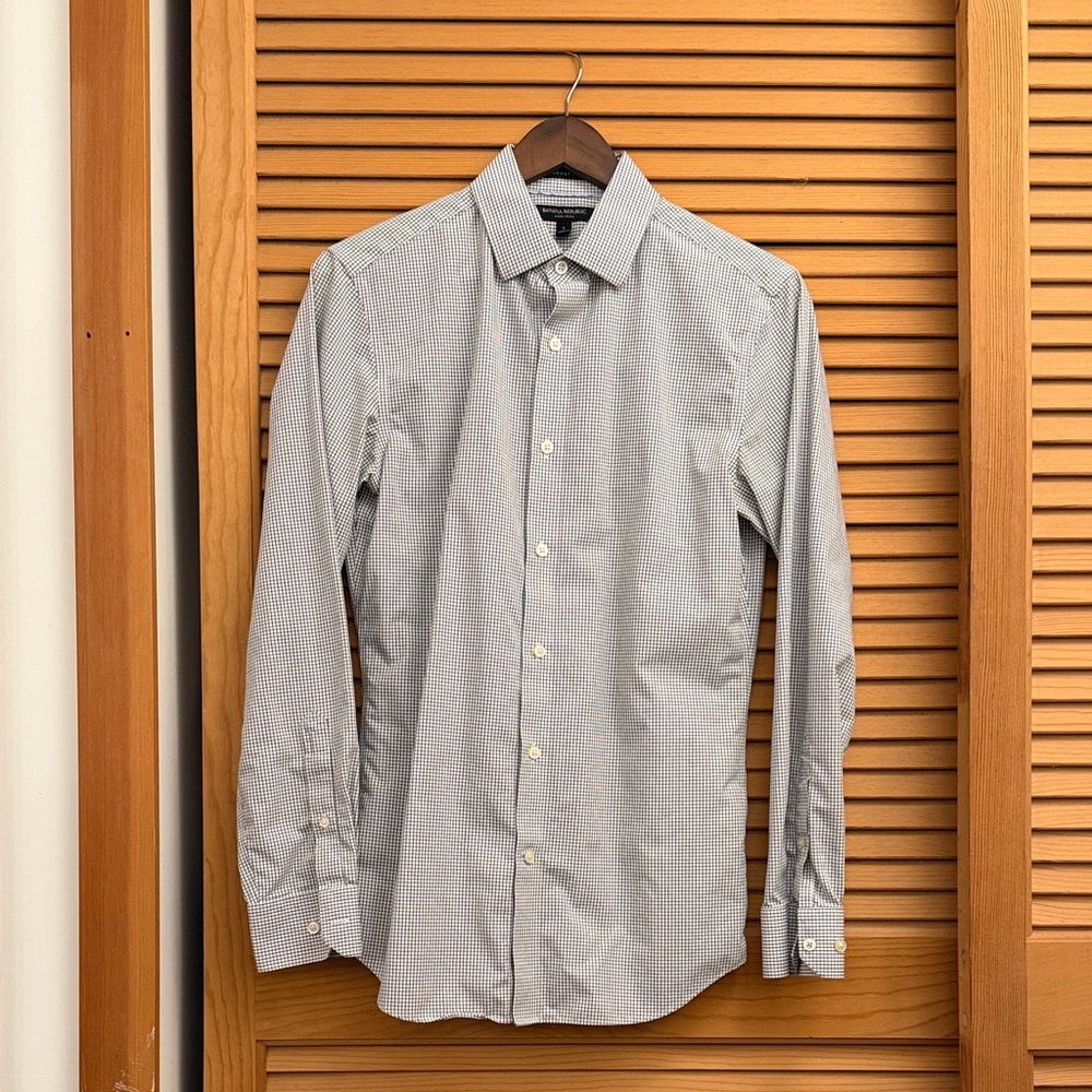 Banana Republic Graph Patterned Dress Shirt